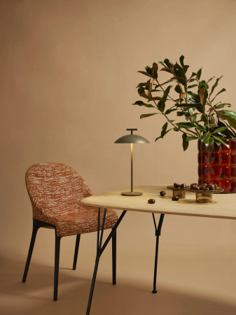 Eleganza Nia Chair White Light Brown