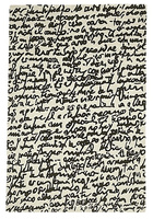 Nanimarquina Black on white Manuscrit carpet