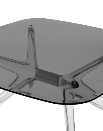 Blast Square Table Gray/Chrome