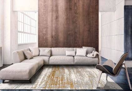 Louis de Poortere Mad Men Griff Columbus Gold rug 8419