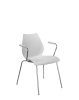 Maui Chair Chrome Light Grey