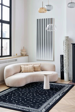 Toulemonde Bochart Trasimene Noir carpet