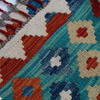 Dywan wełniany kilim afgański wielokolorowy 97782 86x61