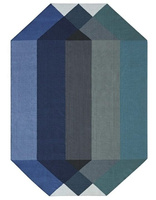 Gan Diamond Blue-Green Outdoor Carpet