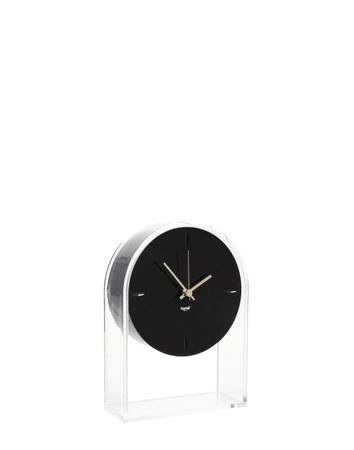 Air Du Temps Table Clock Transparent/Black
