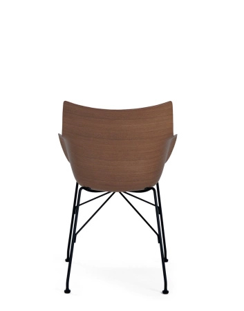 Q/Wood Basic Veneer Chair Dark Wood Black FSC™