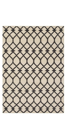 Gan Kilim Rodas Black Carpet