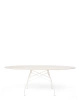 Glossy XXL Outdoor Oval 192x118 cm Stół Biały