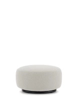 K-Waiting Bouclé pouf White