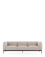 Asia Three-Seater Sofa (Cotone Plain) Beige