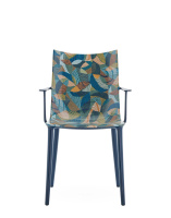 H.H.H. Graphic Impression Chair Blue Ink-Ochre