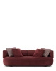 K-Waiting Chenille Sofa Maroon