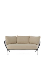 Hiray Sofa Black Beige