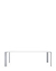  Four Soft Touch 223x79 cm Aluminum Table White