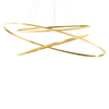 Lampa Wisząca Nemo Ellisse Triple 2700 K Pozłacany