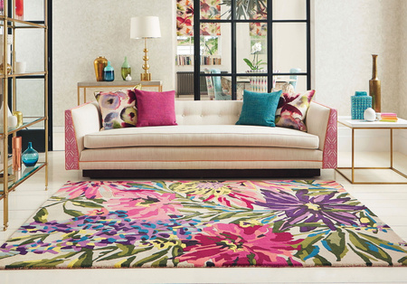 Harlequin Floreale Fuschia rug 44905