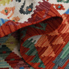 Wool kilim afghan rug multicolored 100133 143x94