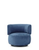 K-Waiting Chenille Armchair Blue 