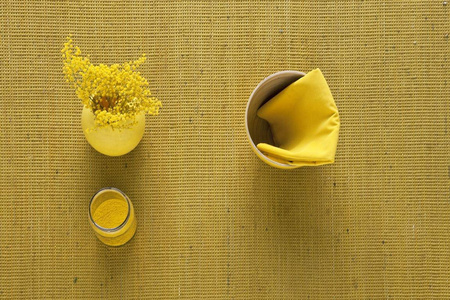 Nanimarquina Tatami Yellow rug
