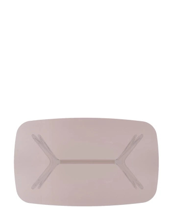 Blast Rectangular Table Transparent Brown Pink