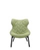 Foliage Trevira Armchair Black Green