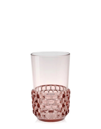 Jellies Family Long Drink Glass Set (4 pieces) Pink