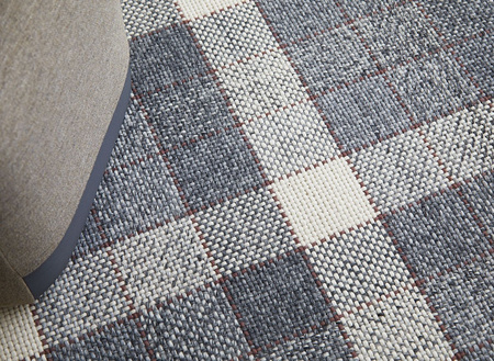 Gan Cuadros Grey-Rust Carpet