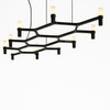Lampa Wisząca Nemo Crown Plana Czarny Platerowany