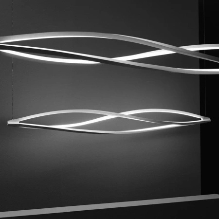 Lampa Wisząca Poziomo Nemo In The Wind 3000 K Szary