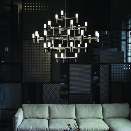 Lampa Wisząca Nemo Crown Major Czarny Platerowany