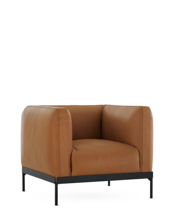 Asia Leather Fotel Brązowy Skórzany