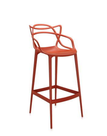 Masters Stool 75 cm Stołek Barowy Pomarańczowy