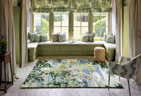 Sanderson ANCIENT CANOPY FOREST GREEN carpet 146708