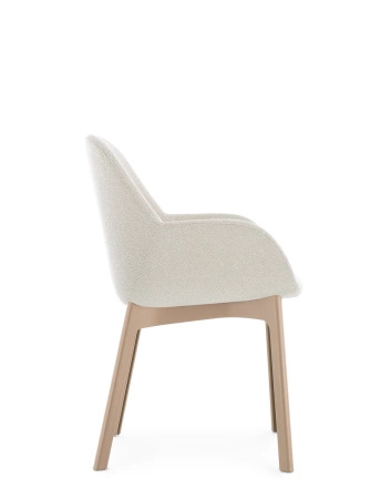Clap Tissue Shirley Powder White Armchair