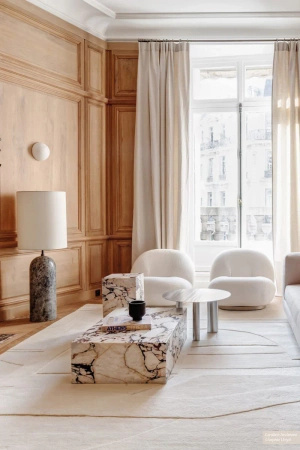 Toulemonde Bochart Collage Blanc carpet