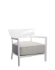 Cara Armchair White Beige