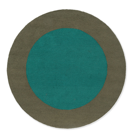 Brink&Campman Festival Round Aqua Rug 496308
