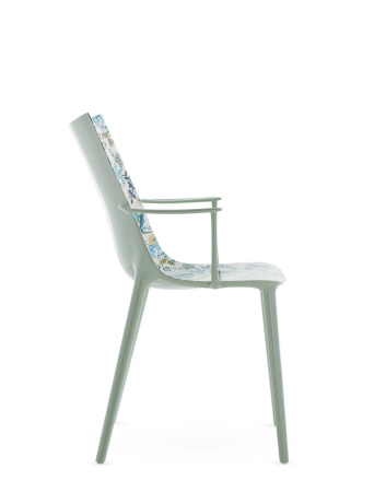 H.H.H. Graphic Impression Chair Green Cream