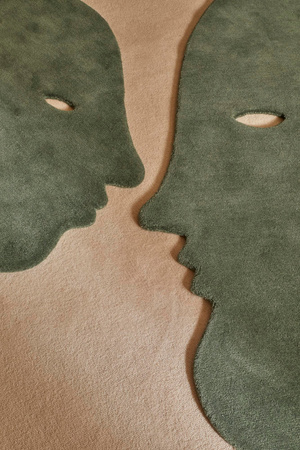 Nanimarquina Talk Talk S Blueish Green carpet