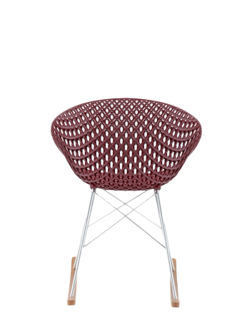 Smatrik Dondolo Chair Plum Chrome Plated