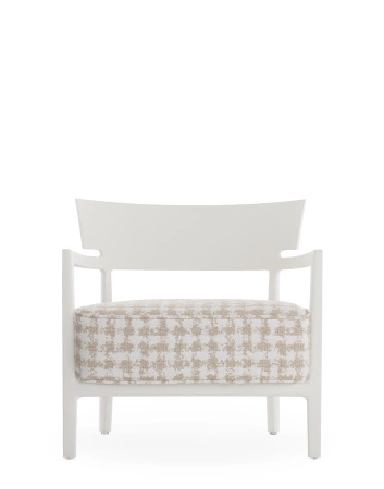  Cara Mat Armchair White Beige