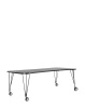 Max 190x90 cm Table on Wheels Anthracite Black
