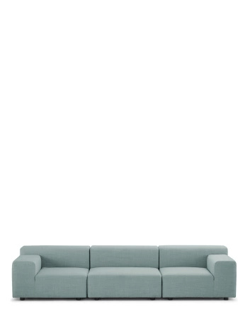 Plastics Outdoor Three-Seater Sofa Green