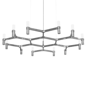 Nemo Crown Plana Minor Pendant Lamp Polished Aluminum