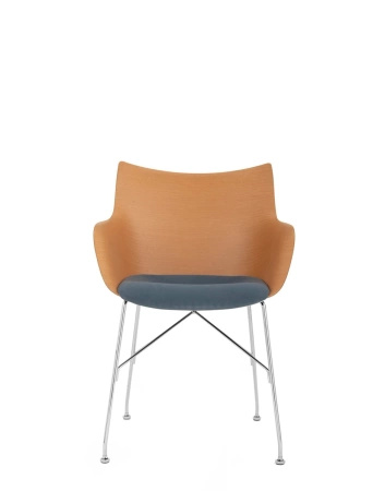 Q/Wood Soft Chair Light Wood FSC™ Blue