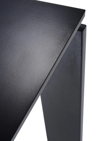  Four Rectangular 190x79 cm Stół Czarny Czarny