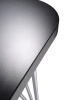 Max 190x90 cm Table on Wheels Anthracite Chrome Plated