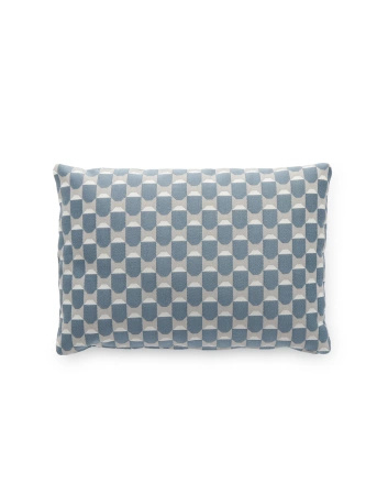 Cushion Outdoor Liberty Obi Check 48x32 cm Pillow Blue