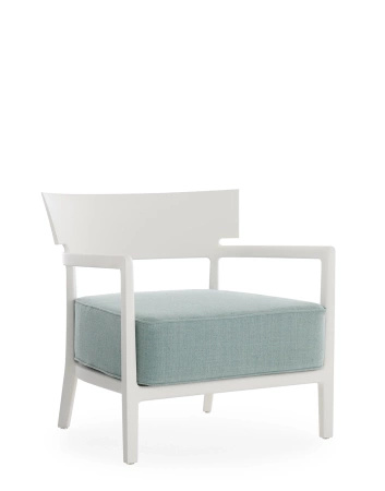 Cara Mat Outdoor Armchair White Green
