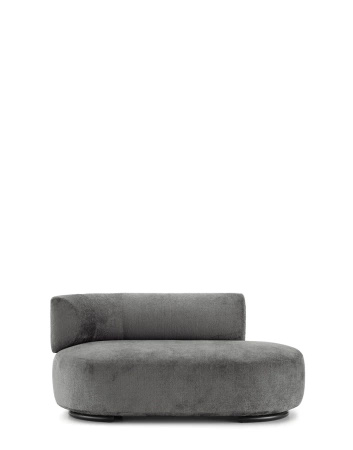 K-Waiting Dormeuse Chenille Lounger Gray